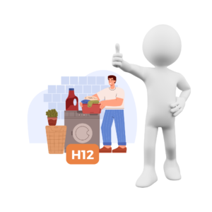 H12 – Higienos pažymėjimas. Skalbimą ir sausą (cheminį) valymą atliekantiems darbuotojams.