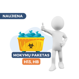 Mokymų paketas: HB ir H13 darbuotojams atsakingiems už medicininių atliekų tvarkymą